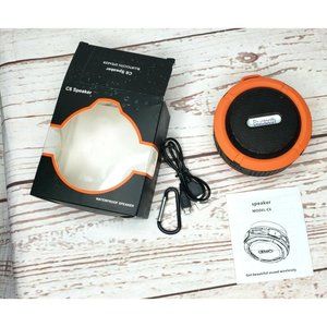 Orange Wireless Bluetooth Speaker Outdoor Sports Portable C-6 Waterproof